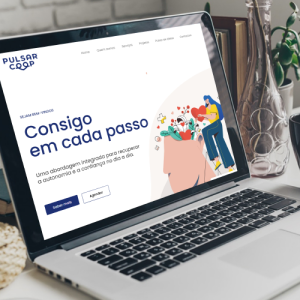 Mockup desktop do website Pulsar Coop